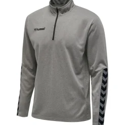Hummel Hmlauthentic 24 Kids Half Zip Sweatshirt grey melange