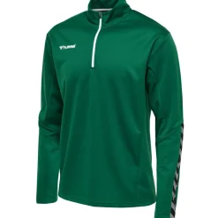 Hummel Hmlauthentic 24 Kids Half Zip Sweatshirt evergreen