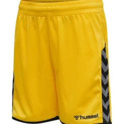 Hummel Hmlauthentic 24 Kids Poly Shorts sports yellow/black