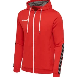 Hummel Hmlauthentic 24 Poly Zip Hoodie true red