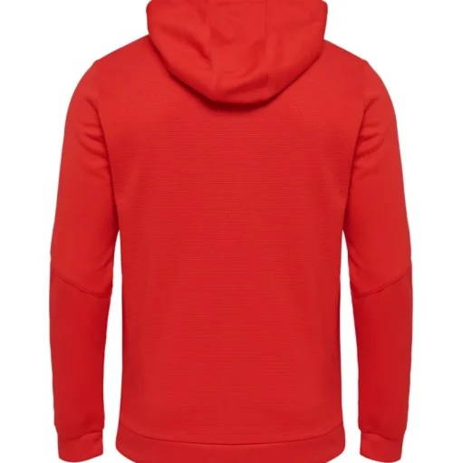 Hummel Hmlauthentic 24 Poly Zip Hoodie true red