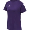 Hummel Hmlcore XK Core Poly Tee S/S Woman acai/white