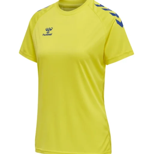 Hummel Hmlcore XK Core Poly Tee S/S Woman blazing yellow/true blue