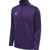 Hummel Hmlcore XK Half Zip Poly Sweat acai/white
