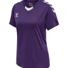 Hummel Hmlcore XK Poly Jersey S/S Woman acai/white