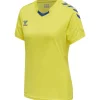 Hummel Hmlcore XK Poly Jersey S/S Woman blazing yellow/true blue