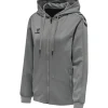 Hummel Hmlcore XK Poly Zip Hood Sweat Woma grey melange