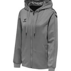 Hummel Hmlcore XK Poly Zip Hood Sweat Woma grey melange