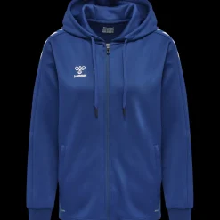 Hummel Hmlcore XK Poly Zip Hood Sweat Woma true blue