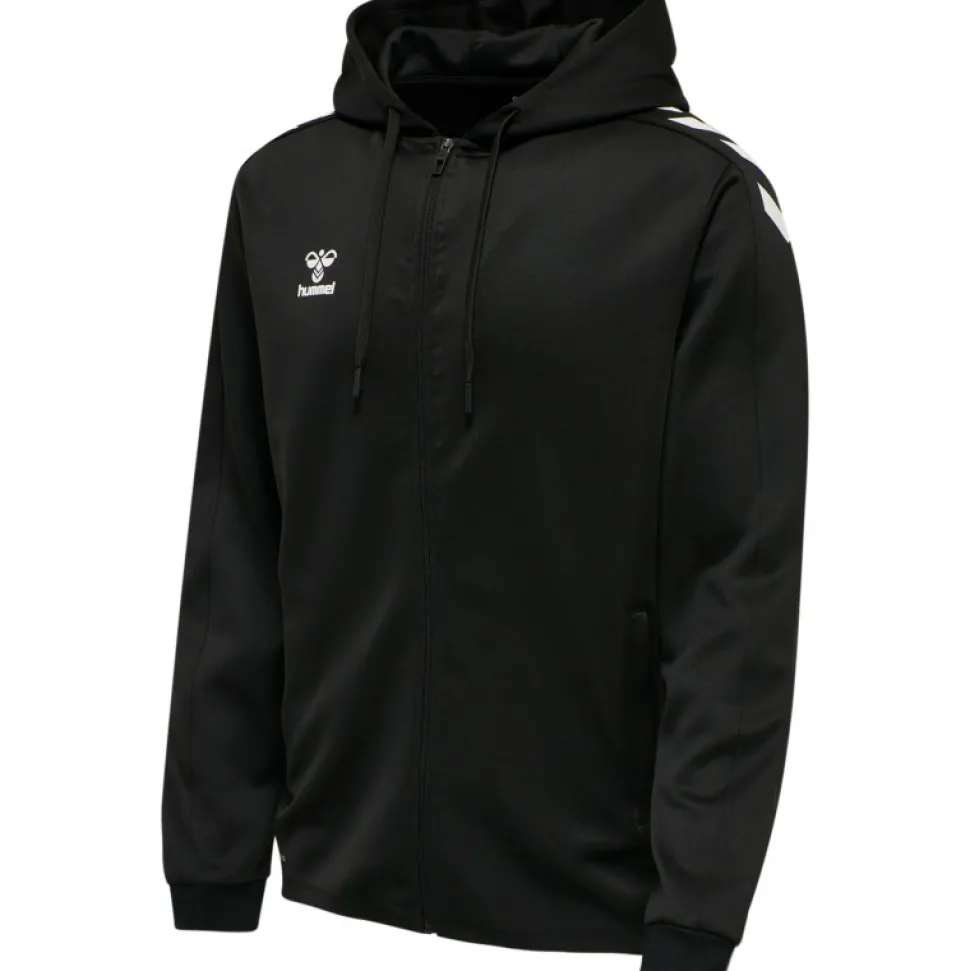 Hummel Hmlcore XK Poly Zip Hood Sweat black