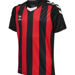Hummel Hmlcore XK Striped Jersey S/S Kids black/true red