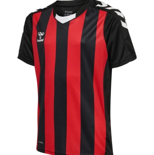 Hummel Hmlcore XK Striped Jersey S/S Kids black/true red