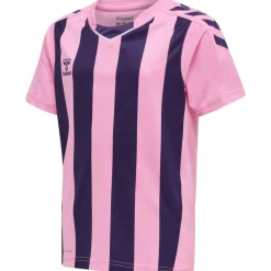 Hummel Hmlcore XK Striped Jersey S/S Kids cotton candy/acai