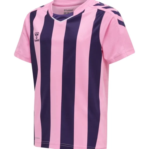 Hummel Hmlcore XK Striped Jersey S/S Kids cotton candy/acai