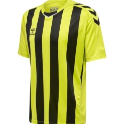 Hummel Hmlcore XK Striped Jersey S/S lime popsicle/black