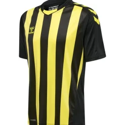 Hummel Hmlcore XK Striped Jersey S/S black/blazing yellow