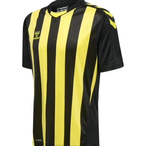 Hummel Hmlcore XK Striped Jersey S/S black/blazing yellow