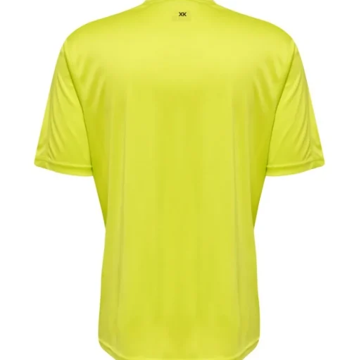 Hummel Hmlcore XK Striped Jersey S/S lime popsicle/black