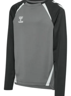 Hummel hmlLEAD 2.0 CREW SWEAT KIDS steel gray/asphalt
