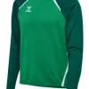 Hummel hmlLEAD 2.0 HALF ZIP KIDS jelly bean/evergreen