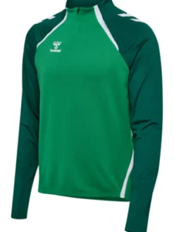 Hummel hmlLEAD 2.0 HALF ZIP jelly bean/evergreen