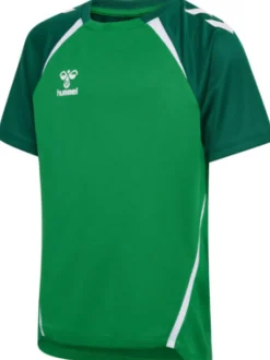 Hummel hmlLEAD 2.0 JERSEY S/S KIDS jelly bean/evergreen