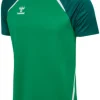 Hummel hmlLEAD 2.0 JERSEY S/S jelly bean/evergreen