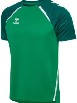 Hummel hmlLEAD 2.0 JERSEY S/S jelly bean/evergreen