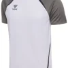 Hummel hmlLEAD 2.0 JERSEY S/S white/steel gray