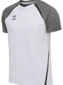 Hummel hmlLEAD 2.0 POLO white/steel gray