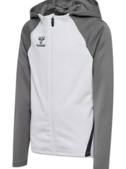 Hummel hmlLEAD 2.0 ZIP HOODIE white/steel gray