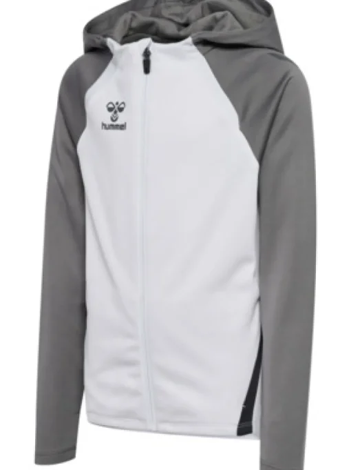 Hummel hmlLEAD 2.0 ZIP HOODIE white/steel gray