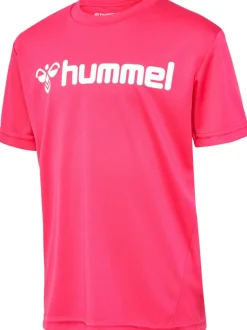 Hummel Hmllogo Jersey S/S Kids raspberry sorbet