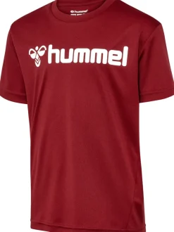 Hummel Hmllogo Jersey S/S Kids biking red
