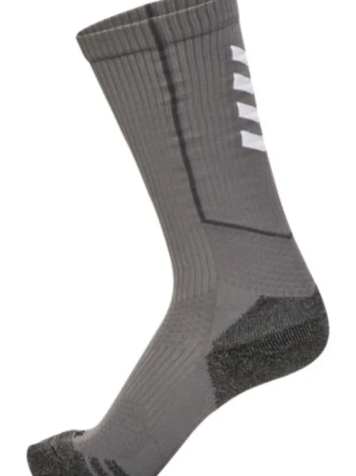 Hummel hmlPRO TRAINING SOCKS HIGH steel gray/white