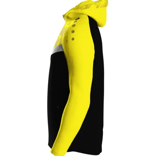 Jako Kapuzenjacke Iconic schwarz/soft yellow