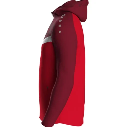 Jako Kapuzenjacke Iconic rot/weinrot