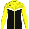 Jako Polyesterjacke Iconic schwarz/soft yellow