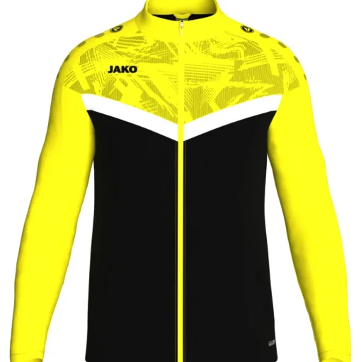 Jako Polyesterjacke Iconic schwarz/soft yellow