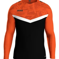 Jako Sweat Iconic schwarz/neonorange