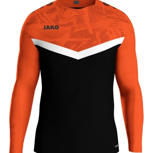 Jako Sweat Iconic schwarz/neonorange