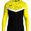 Jako Sweat Iconic schwarz/soft yellow