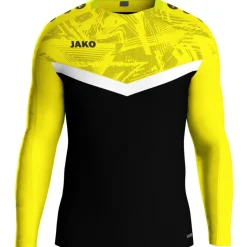 Jako Sweat Iconic schwarz/soft yellow