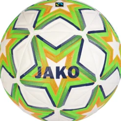Jako Trainingsball World weiß/neongrün/marine