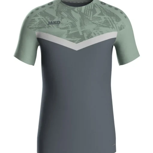 Jako T-Shirt Iconic anthra light/mintgrün/soft grey