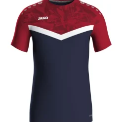 Jako T-Shirt Iconic marine/chili rot