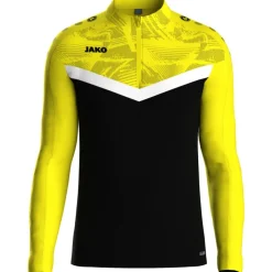 Jako Ziptop Iconic schwarz/soft yellow