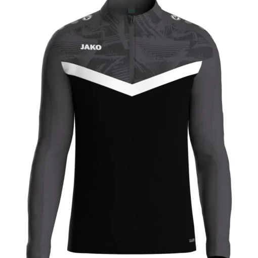 Jako Ziptop Iconic schwarz/anthrazit