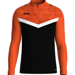 Jako Ziptop Iconic schwarz/neonorange