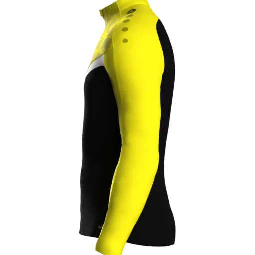 Jako Ziptop Iconic schwarz/soft yellow